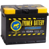 Tyumen Battery Standard 62 Ач обр. пол. 580A (242x175x190)