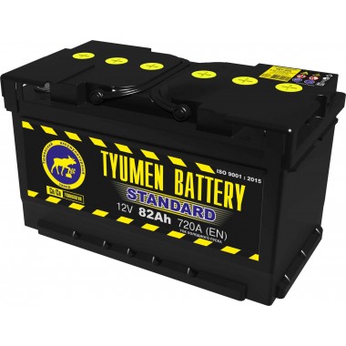 Автомобильный аккумулятор Tyumen Battery Standard 82 Ач обр. пол. низкий 720A (315x175x175)