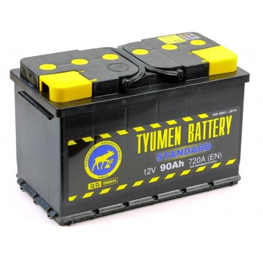 Автомобильный аккумулятор Tyumen Battery Standard 90 Ач обр. пол. 680A (345x175x213)