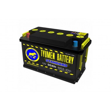 Автомобильный аккумулятор Tyumen Battery Standard 90 Ач прям. пол. 680A (345x175x213)