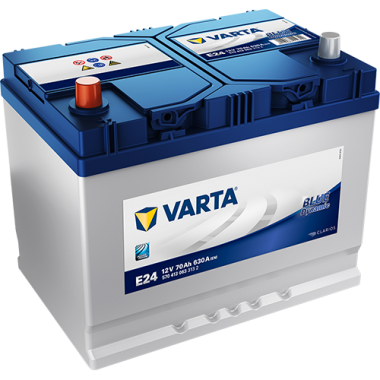 Автомобильный аккумулятор Varta Blue Dynamic E24 70L 630A 261x175x220