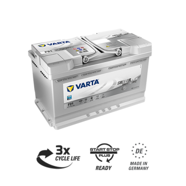 Автомобильный аккумулятор Varta Silver Dynamic AGM F21 80R (Start-Stop) 800A 315x175x190