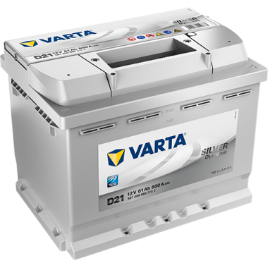 Автомобильный аккумулятор Varta Silver Dynamic D21 61R 600A 242x175x175