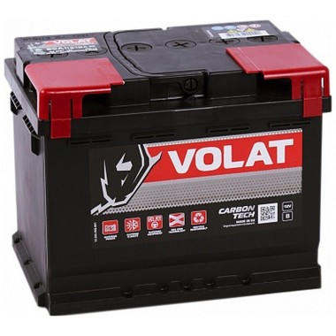 Автомобильный аккумулятор Volat 65R низкий (640A 242x175x175)