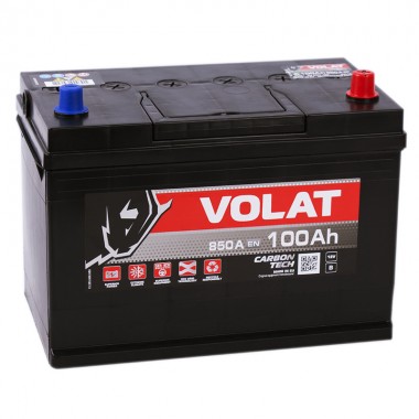 Автомобильный аккумулятор Volat Asia 100L (850A 306x173x225)