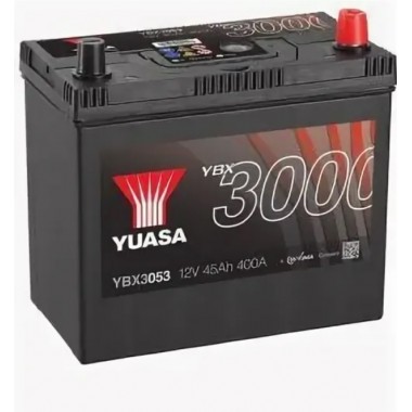 Автомобильный аккумулятор YUASA YBX3053 45 Ач 400А обр. пол. (238x129x227) 55B24L(S)