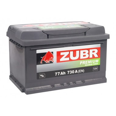Автомобильный аккумулятор ZUBR Premium 77L 730A (278x175x190)