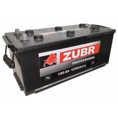 Автомобильный аккумулятор ZUBR Professional 190 рус (1000A 513x223x223)