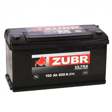 Автомобильный аккумулятор ZUBR Ultra 100L 940A (353x175x190)