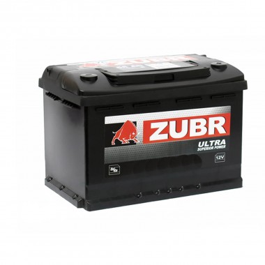 Автомобильный аккумулятор ZUBR Ultra 75L 760A (278x175x190)