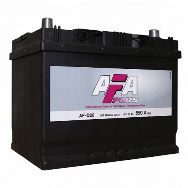 Автомобильный аккумулятор AFA Plus 68 Ач 550A обр. пол. (261x175x220) AF-D26L
