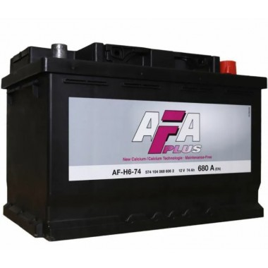 Автомобильный аккумулятор AFA Plus 74 Ач 680A обр. пол. (278x175x190) AF-H6-74