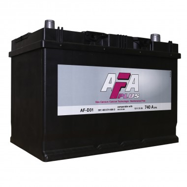 Автомобильный аккумулятор AFA Plus 91 Ач 740A обр. пол. (306x173x225) AF-D31L