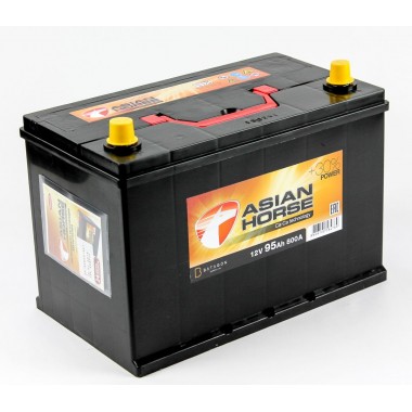 Автомобильный аккумулятор Asian Horse 95L 800A 306x175x225