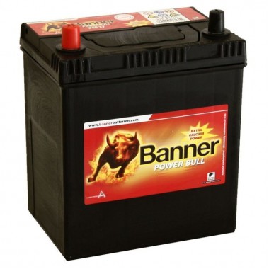 Автомобильный аккумулятор BANNER Power Bull (40 25) 40R 330A 187x137x226