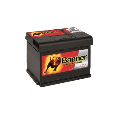 Автомобильный аккумулятор BANNER Power Bull (62 19) 62R 550A 241x175x190