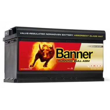 Автомобильный аккумулятор BANNER Running Bull AGM Start-Stop (592 01) 92R 850A 354x175x190