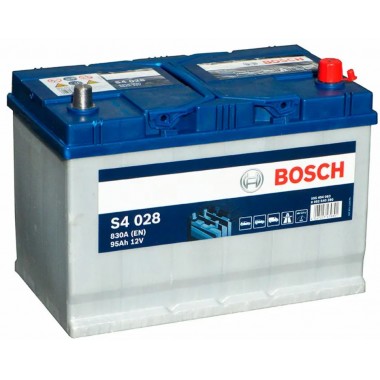 Автомобильный аккумулятор Bosch S4 028 95R 830A 306x173x225