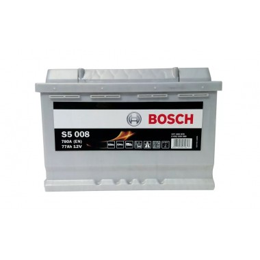 Автомобильный аккумулятор Bosch S5 008 77R 780A 278x175x190