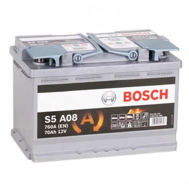Автомобильный аккумулятор Bosch S5 AGM Start-Stop 70R (760A 278x175x190) A08