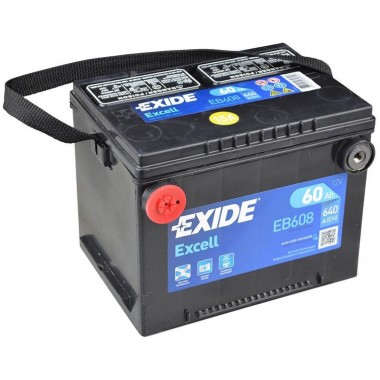 Автомобильный аккумулятор Exide Excell 60L (640A 230x180x184) EB608