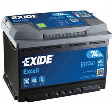 Автомобильный аккумулятор Exide Excell 74R (680A 278x175x190) EB740