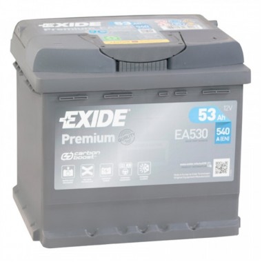 Автомобильный аккумулятор Exide Premium 53R 540A (207x175x190) EA530