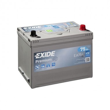 Автомобильный аккумулятор Exide Premium 75R (630А 261x173x225) EA754