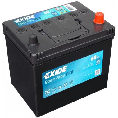Автомобильный аккумулятор Exide Start-Stop EFB 60R (520А 230x173x222) EL604
