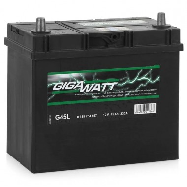 Автомобильный аккумулятор Gigawatt 45R 330A 238x129x227