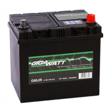 Автомобильный аккумулятор Gigawatt 60R 510A (232x173x225)D23L