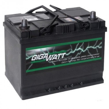 Автомобильный аккумулятор Gigawatt 68R 550A (261x175x220) G68JR
