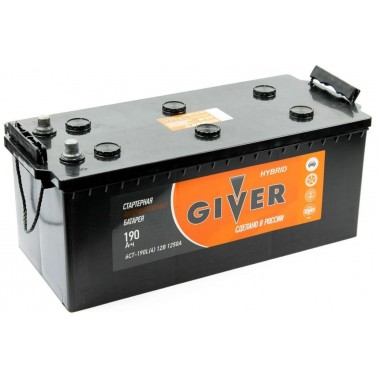 Грузовой аккумулятор Giver 190 евро (1250A 516x223x223)