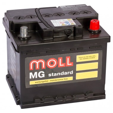 Автомобильный аккумулятор Moll MG Standard Asia 70D20L (55R 485A 200x170x220)