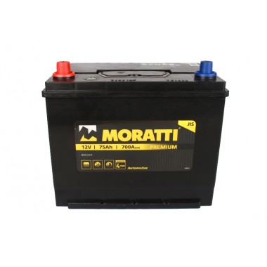 Автомобильный аккумулятор Moratti Asia 75L 700А 261x175x220 D26R