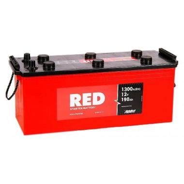 Автомобильный аккумулятор Red 190 euro (1300А 513x223x217)