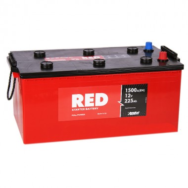 Автомобильный аккумулятор Red 225 euro (1500А 518x273x223)