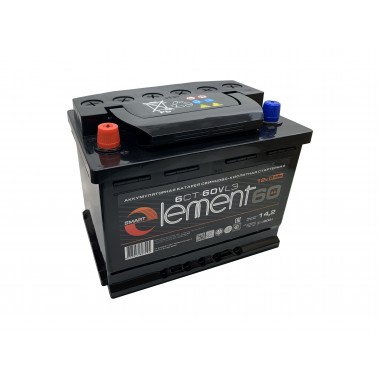 Автомобильный аккумулятор Smart Element 60L 500A 242x175x190