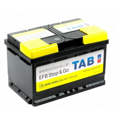 Автомобильный аккумулятор Tab EFB Stop-n-Go 65R (650A 278x175x175) 212065 56588