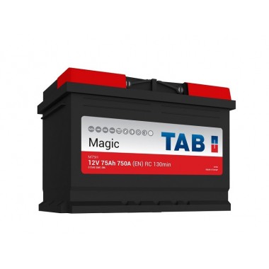 Автомобильный аккумулятор Tab Magic 75R (750A 278x175x190) 189080 57549