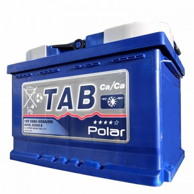 Автомобильный аккумулятор Tab Polar 55L низкий (550A 242x175x175) 121155 55508