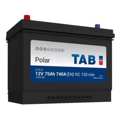 Автомобильный аккумулятор Tab Polar S 75L (740А 261x175x220) D26 прям. 246775 57524