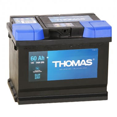 Автомобильный аккумулятор Thomas 60R низкий 540A 242x175x175