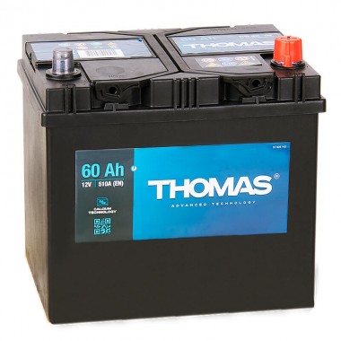 Автомобильный аккумулятор Thomas Asia 60R 510A 232x173x225