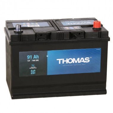 Автомобильный аккумулятор Thomas Asia 91L 740A 306x173x225