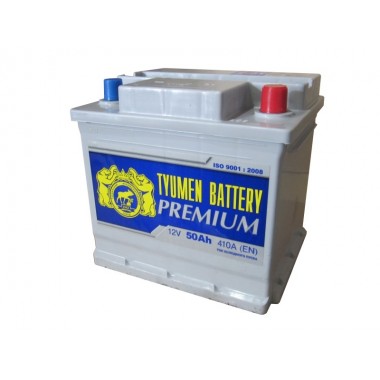 Автомобильный аккумулятор Tyumen Battery Premium 50 Ач обр. пол. 440A (207x175x190)
