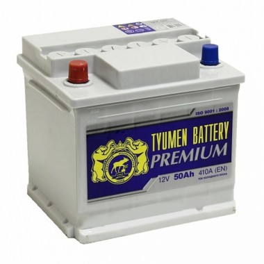 Автомобильный аккумулятор Tyumen Battery Premium 50 Ач прям. пол. 440A (207x175x190)