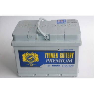 Автомобильный аккумулятор Tyumen Battery Premium 60 Ач обр.пол. низкий 540A (242x175x175)