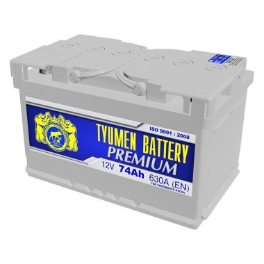 Автомобильный аккумулятор Tyumen Battery Premium 74 Ач обр. пол. низкий 650A (278x175x175)