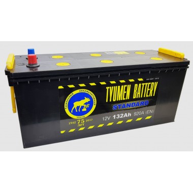 Грузовой аккумулятор Tyumen Battery Standard 132 Ач обр. пол. 960A (513х189х230)